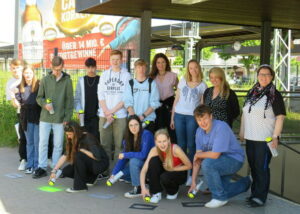 Schüler der CBRS hinterlassen Fußabdrücke