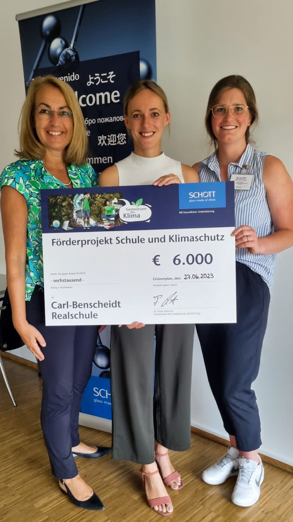 CBRS bekommt 6000€ Förderpreis von SCHOTT